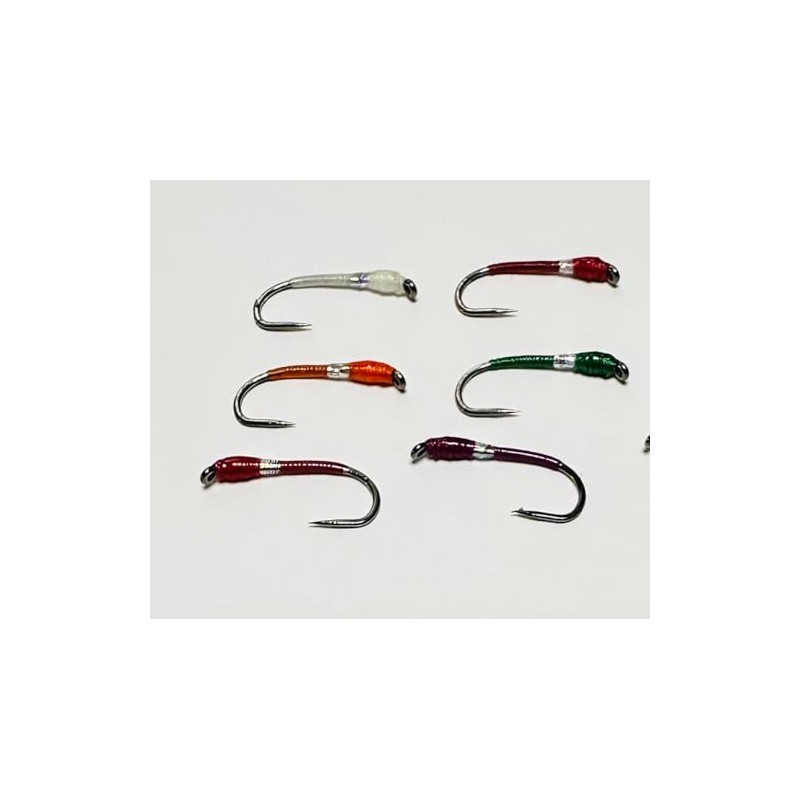 Trout Flies mixed vicars buzzers for fly fishing x12 barbless