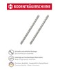 Gedotec Vari Shelf Support Rail Wall Rail Metal for Screwing