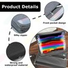 Expanding File A5, Document Folder with Zip and Colourful Labels,
