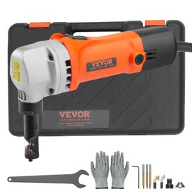 VEVOR Sheet Metal Nibbler, 550W, 2200 RPM Speed, 360 Degree Rotation Electric Nibbler Metal Cutter, Lightweight, Straight Curve and Circle Cutting for Stainless Steel, Aluminum, Plastic, Wood Board