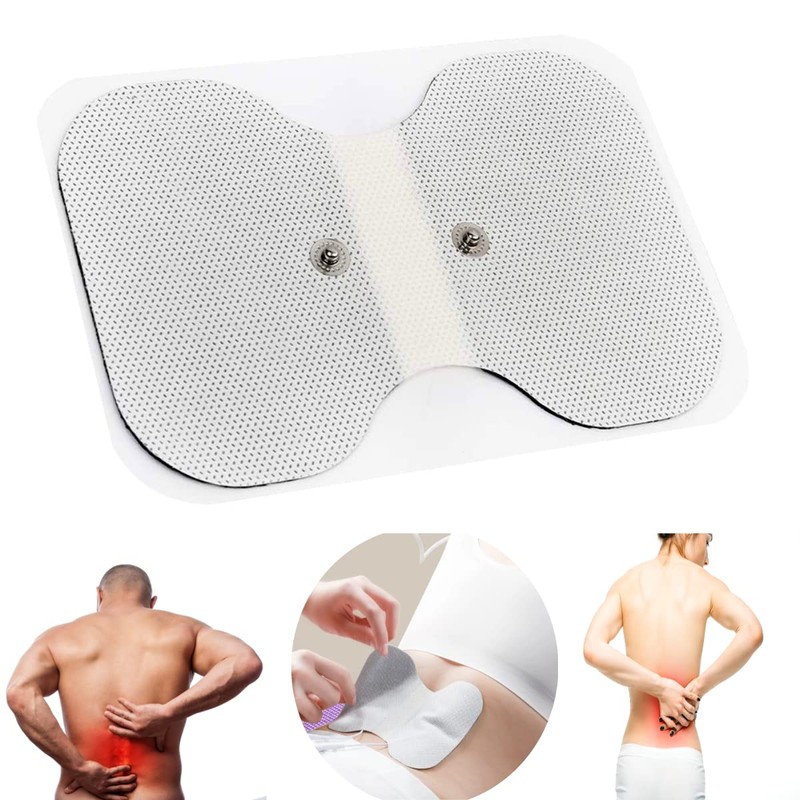 SensaMed - Set 9 Electrodos Parches 5x5 Lumbar Broche 3.5mm