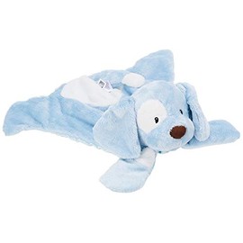 GUND Baby Spunky The Dog Huggybuddy Stuffed Animal with Built-in Baby Blanket, Blue, 15”