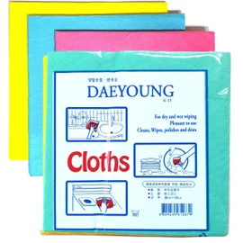 DEAD SKIN 9 Dishcloths Non-Woven Dishcloth (3 Colors 9ea) German Universal Household Color Dish Cloths Machine Washable Super Absorbent, Drying Eco-Friendly Non-Woven Fabric Kitchen Cleaning Cloths