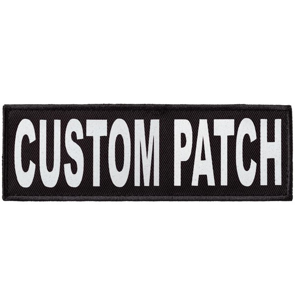 Dogline Custom Patch with Glitter Letters for Dog Vest Harness