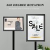 DISPLAYSWORKER Adjustable Heavy Duty Pedestal Sign Holder Floor Stand,Sign Stand