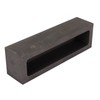 Graphite Ingot Mold 6.6lb Alchemy Capacity Rectangular Refining Graphite Casting