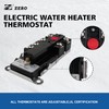 Zero KST202 Single Element Electric Thermostat,Water Heater Thermostat,Single Throw，UL Certification,Black
