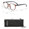 EYE ZOOM 5 Pack Retro Round Plastic Frame Reading Glasses