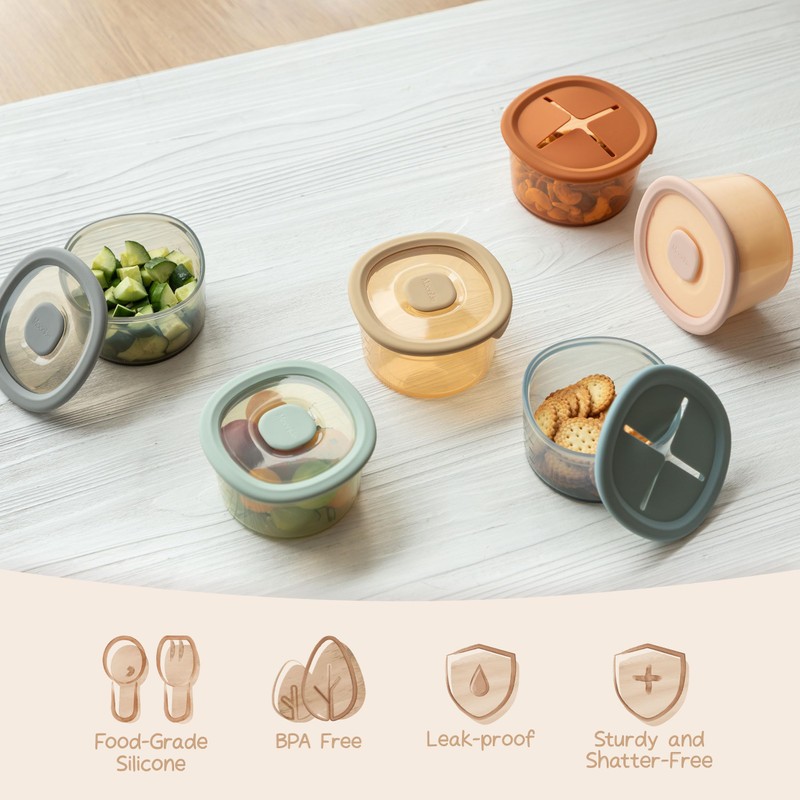 Moonkie Baby Storage Container Snack Lids for 240 ml |