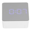 LED Mirror Clock Square Automatic Battery Powered Temperature Smart Clock