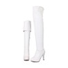 Guoyupika Women's Long Boots, Knee High Boots, 2-Way High Heels,