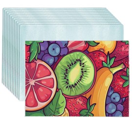 CALCA US Stock 12PCS Sublimation Cutting Boards Blanks 15in x 11in Tempered Glass Cutting Board Non Slip with White Coating Glossy (Smooth Surface)