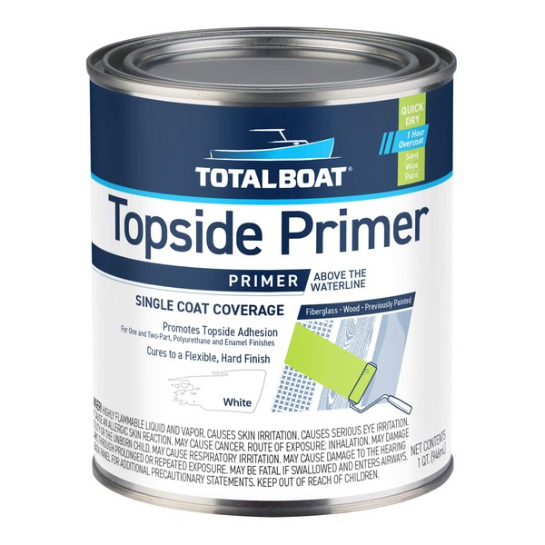 TotalBoat Marine Topside Boat Paint Primer for Fiberglass and Wood,