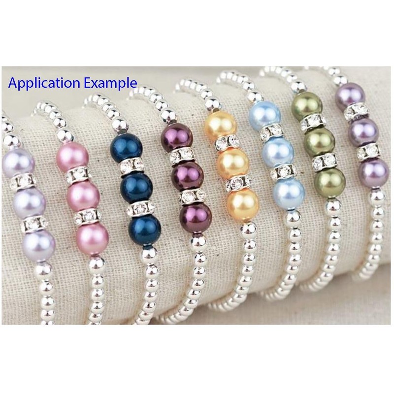 100 cuentas redondas sueltas de 6 mm (0,24 pulgadas) con