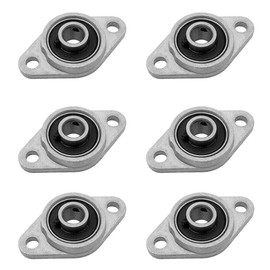 GOIYZTTR 6 Pcs Self Aligning Pillow Block, Bore 8mm Pillow Block Flange Bearing Shaft KFL08 Inner Ball Mounted Pillow Block for KFL Series Conveyor Systems