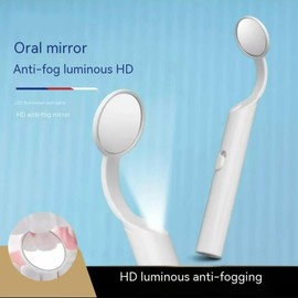 Dental Mirror with Light,Teeth Inspection LED Mirror,Anti-Fog Mouth Mirror,Dentist Plaque Removal Oral Care Tool-Dental Cleaning Kit