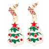 COLLBATH Elegant Christmas Tree Earrings Women's Xmas Dangle Earrings for