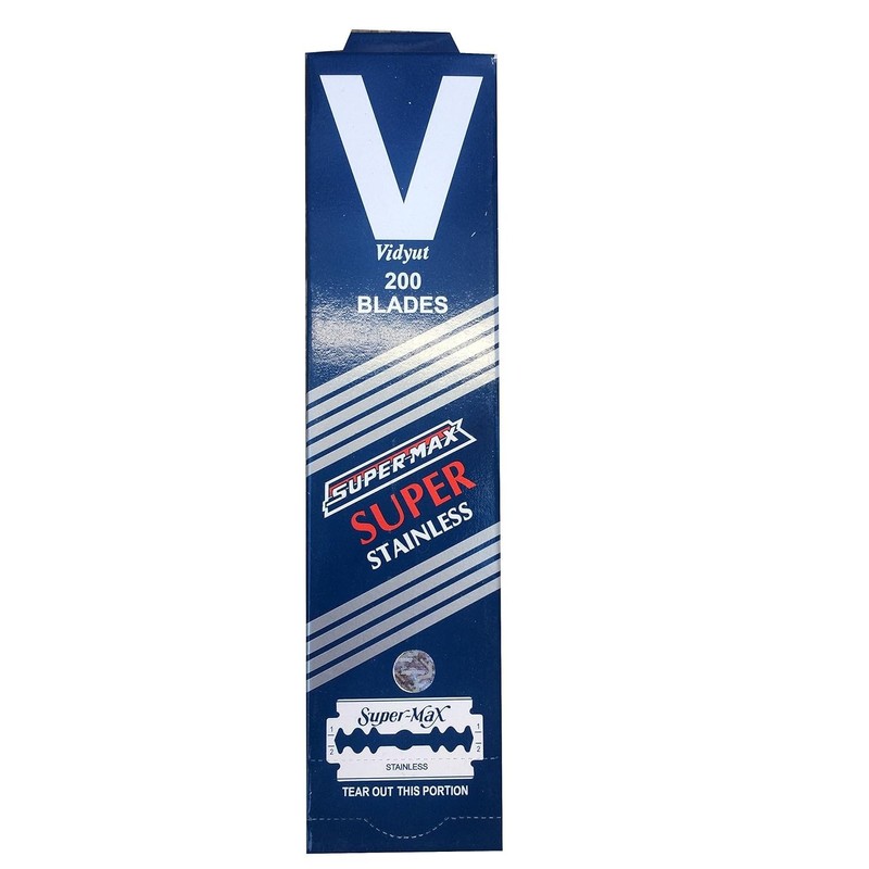 200 Razor Blades Supermax Super Stainless