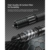 KONLLEN Threaded Carbon Fiber Pool Cue Extension with 3 Bumpers