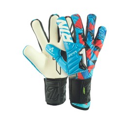 Rinat Goalkeeper Gloves Meta Tactik GK Pro - Golero Sport (Blue Red, 7)