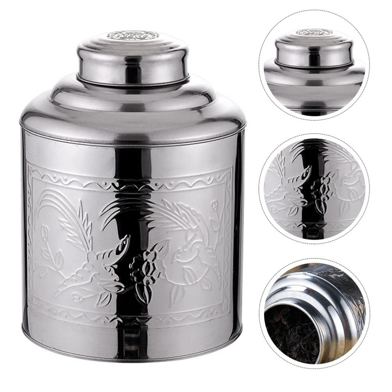 UPKOCH Spice Jars Tea Canisters 250 g Tea Storage Container
