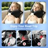RURISUN U Shaped Pillow,Car Headrest Pillow, for Sleeping with Adjustable