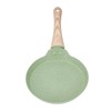 Frying Pan Wood Handle Aluminum Alloy Cooking Skillet Fast Heating