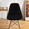 ACOFRR Stretch Shell Chair Covers Velvet Mid Century Modern Chair