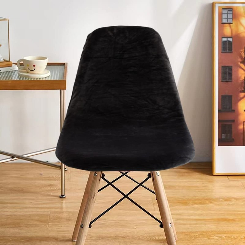 ACOFRR Stretch Shell Chair Covers Velvet Mid Century Modern Chair