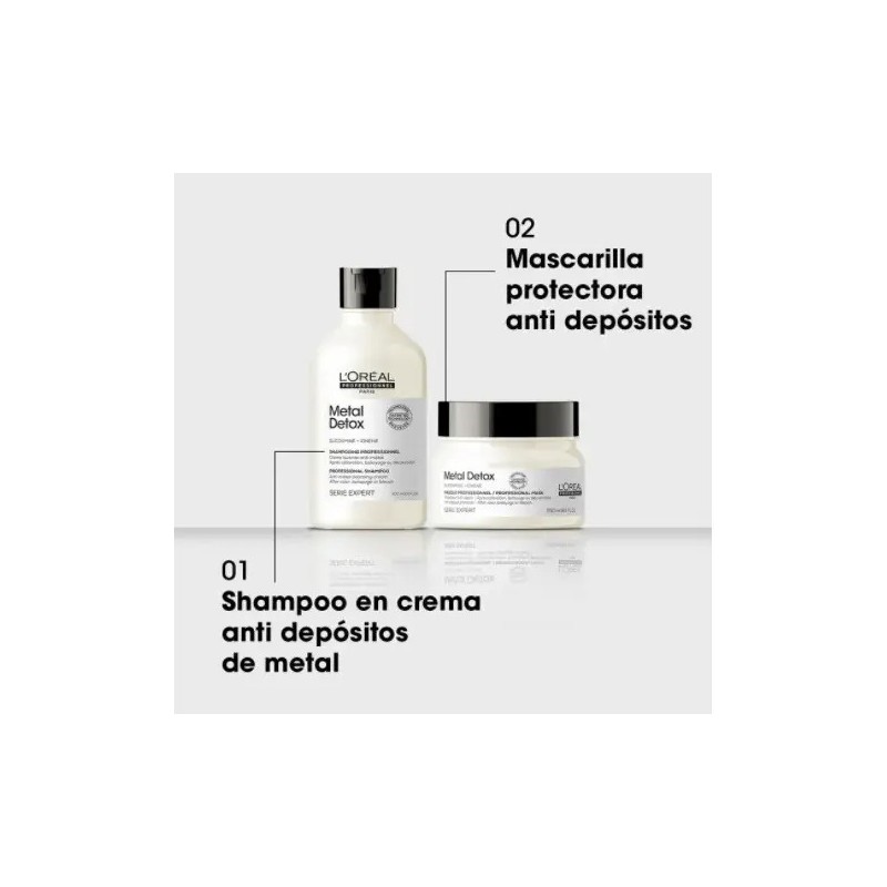LOréal metal detox serie expert shampoo 300ml mascara 250ml