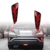 GeeGeeTop Red LED Rear Bumper Reflectors Fog Brake Tail Light