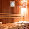 Haosie Sauna Thermometer Hygrometer, 10°C-120°C Cedar Wood Sauna Accessories, 2-in-1