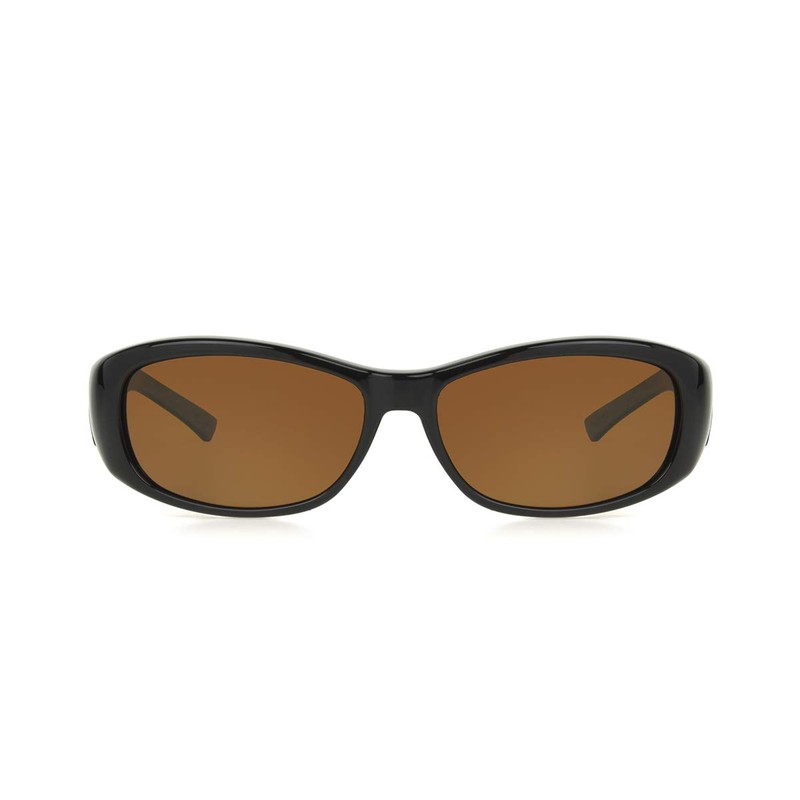 Haven Fits Over Sunwear Solana Over-Prescription Sunglasses,Tortoise Frame/Amber Lens,one size