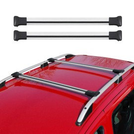 OMAC Roof Rack Cross Bars Luggage Carrier for VW Golf SportWagen Mk7 2015-2019 Gray for Travel Kayak Canoe Surf Ski Snowboard Camping