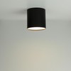 Licht-Erlebnisse Surface-Mounted Spotlight GU10 Ceiling Light, Surface-Mounted Spotlight, Black, Diameter