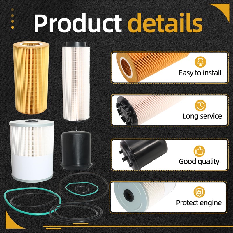 JAVOUKA Filter Maintenance Service Kit, Fits for Paccar MX-13 MX13