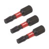 Sealey 3pc 25mm TRX-Star* T25 Impact Power Tool Bit Set
