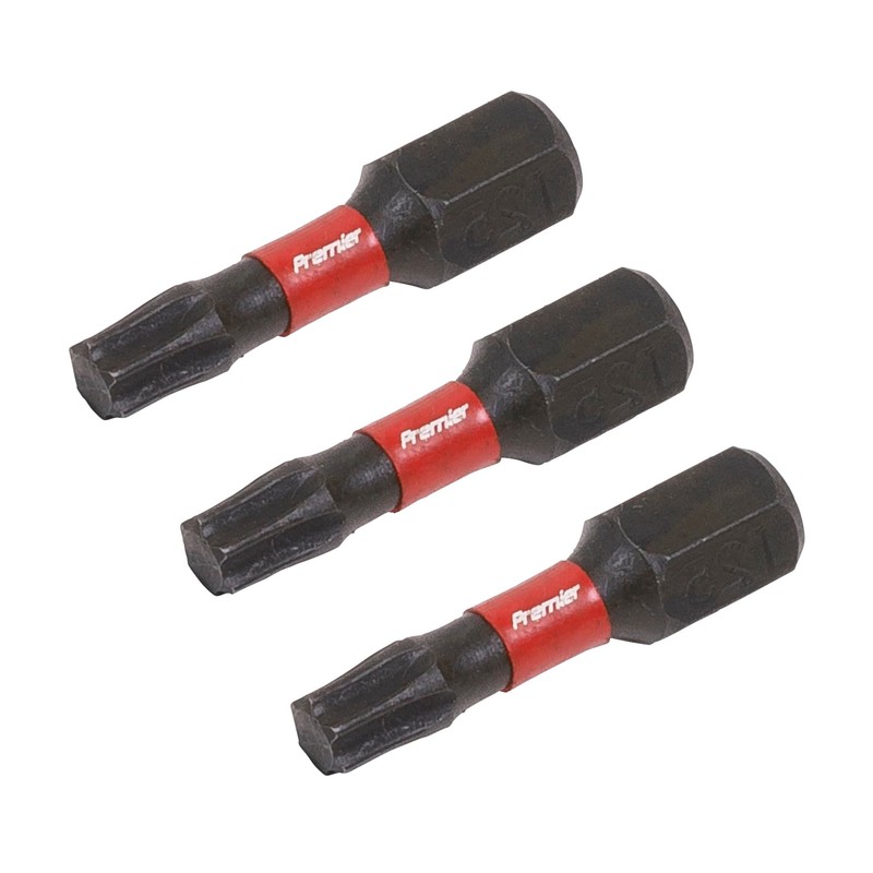 Sealey 3pc 25mm TRX-Star* T25 Impact Power Tool Bit Set