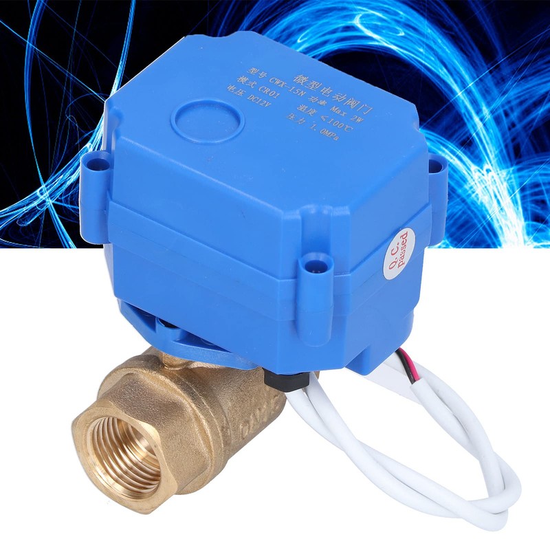 Shanrya Electric Ball Valve, CWX-15N-CR01-DC12V-DN15, Stainless Steel, Brass, Bronze, Motorized