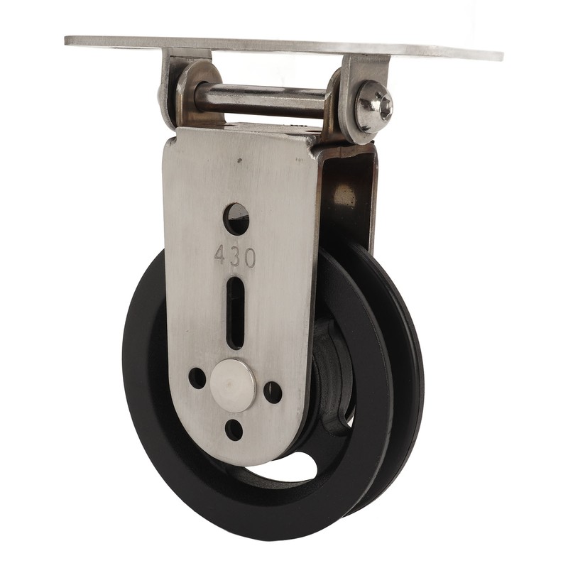 Pulley Wheel Bidirectional Rust Proof Silent Rotation Traction Wheel for