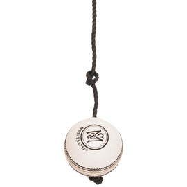String Cricket Balls – Develop Hand-Eye Coordination Leather Hanging Ball for Practice (White)