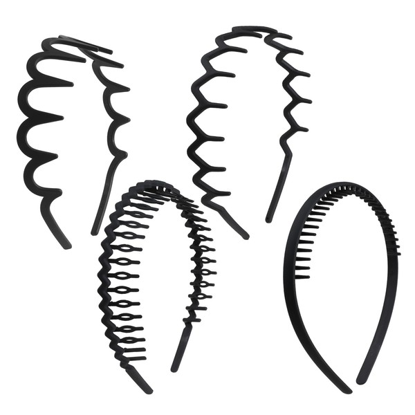 4 PCS Headband with Teeth, Zig Zag Headbands for Women