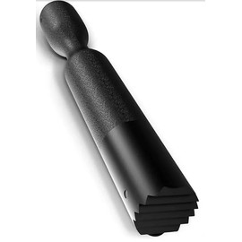 Professional Bar Tool Muddler 25 CM (10 Inches) Ribbed – Made with ABS Plastic – Durable and Ribbed for Mashing Fruits, Berries, Sugar, Spices, and Herbs (Black)