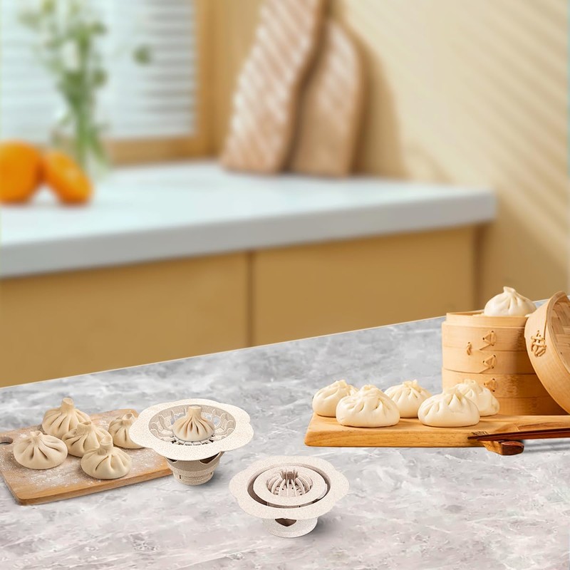 6.6'' Baozi Maker Machine,Food-Grade Material Big Dumpling Bao Bun Mold,Kid