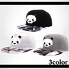 White Fang CA317 Flat Brim Hat, Cap, Panda, Animal, Cute,