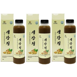 Goydam Eun Ginger Cheong 500g x 3 cans Ginger Tea Domestic Ginger / 고이담은 생강청 500g x 3통 생강차 국내산생강
