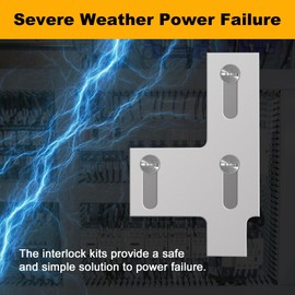 QYZZRS Generator Interlock Kit Compatible with Siemens 200 Amp Panel or Murray 200 Amp Panel,3/4 Thru 1-1/8 Inch Spacing Between Main and Branch Breaker,Professional Interlocking Kit (1)