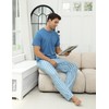 TeJoyce Mens Pyjamas Set Cotton Short Sleeve and Pants 2