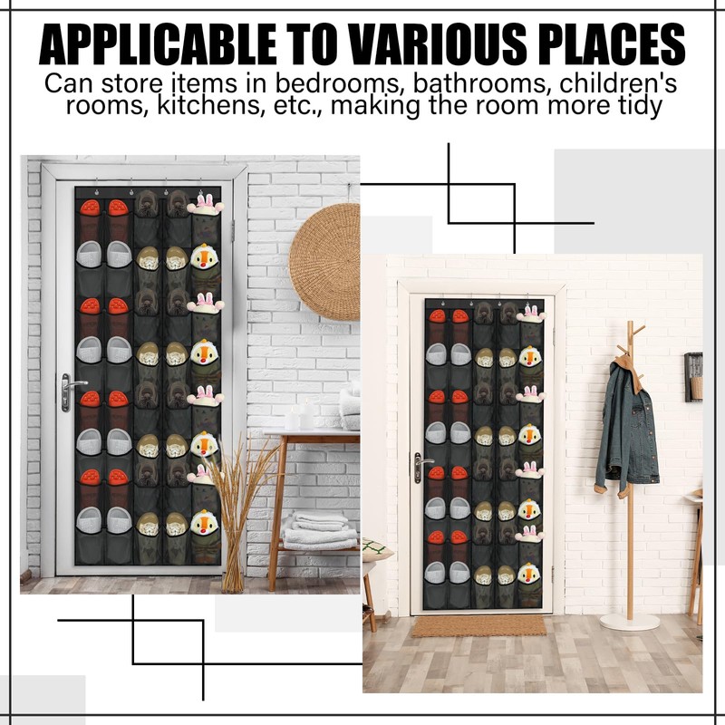 Windyun 40 Over the Door Shoe Organizer Large Breathable Mesh