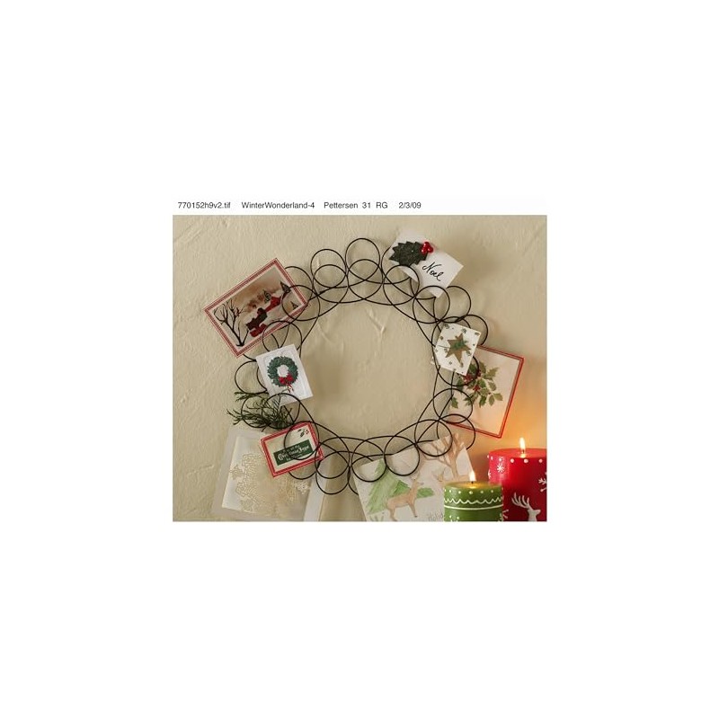 tag Spiral Wreath Greetingcard Holder Antique Bronze